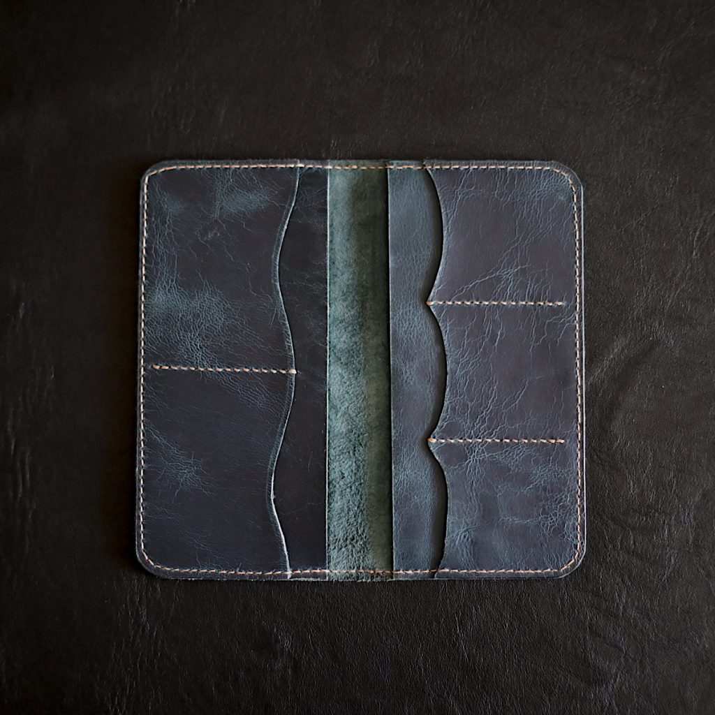 Full-Grain Cowhide Long Wallet ,Book wallet,Best leather wallets for men I've ever made