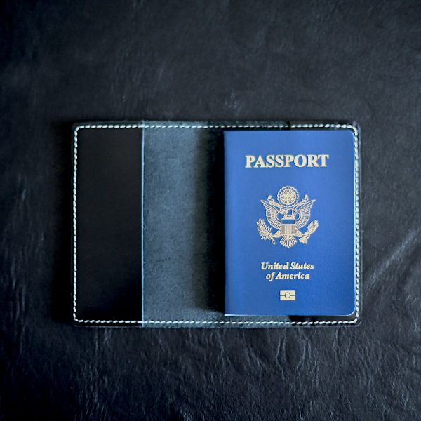 Minimalist Leather Passport Holder for men and women, leather passport cover for travel