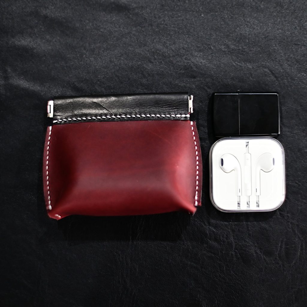 Hand-Stitched Leather EDC Pouch, Top-Grain Cowhide Small EDC Organizer|Everyday Carry Bag