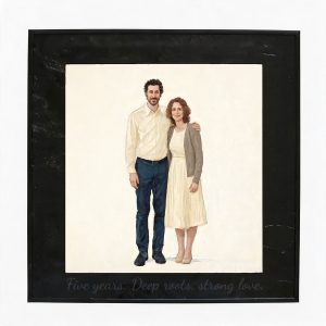 Personalized Anniversary Gifts by Year: Custom Hand-Painted Portrait from Photo
