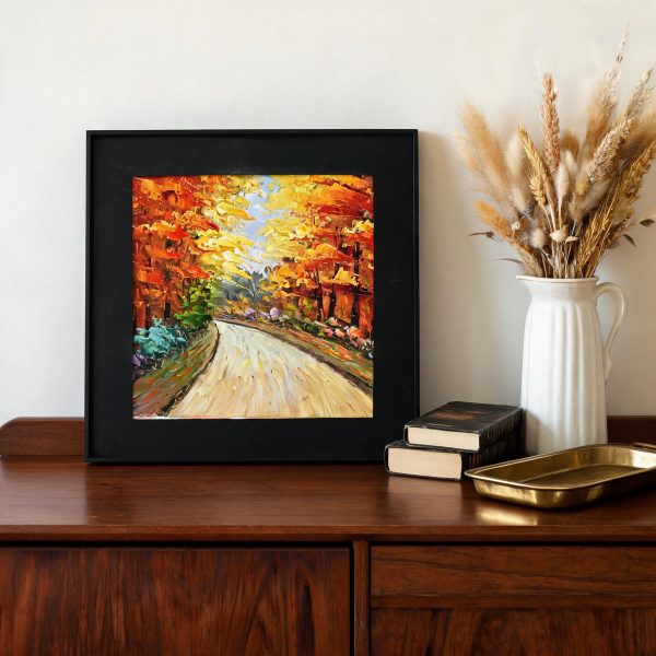 Personalized Housewarming Gifts - Hand-Painted Autumn Oil Painting