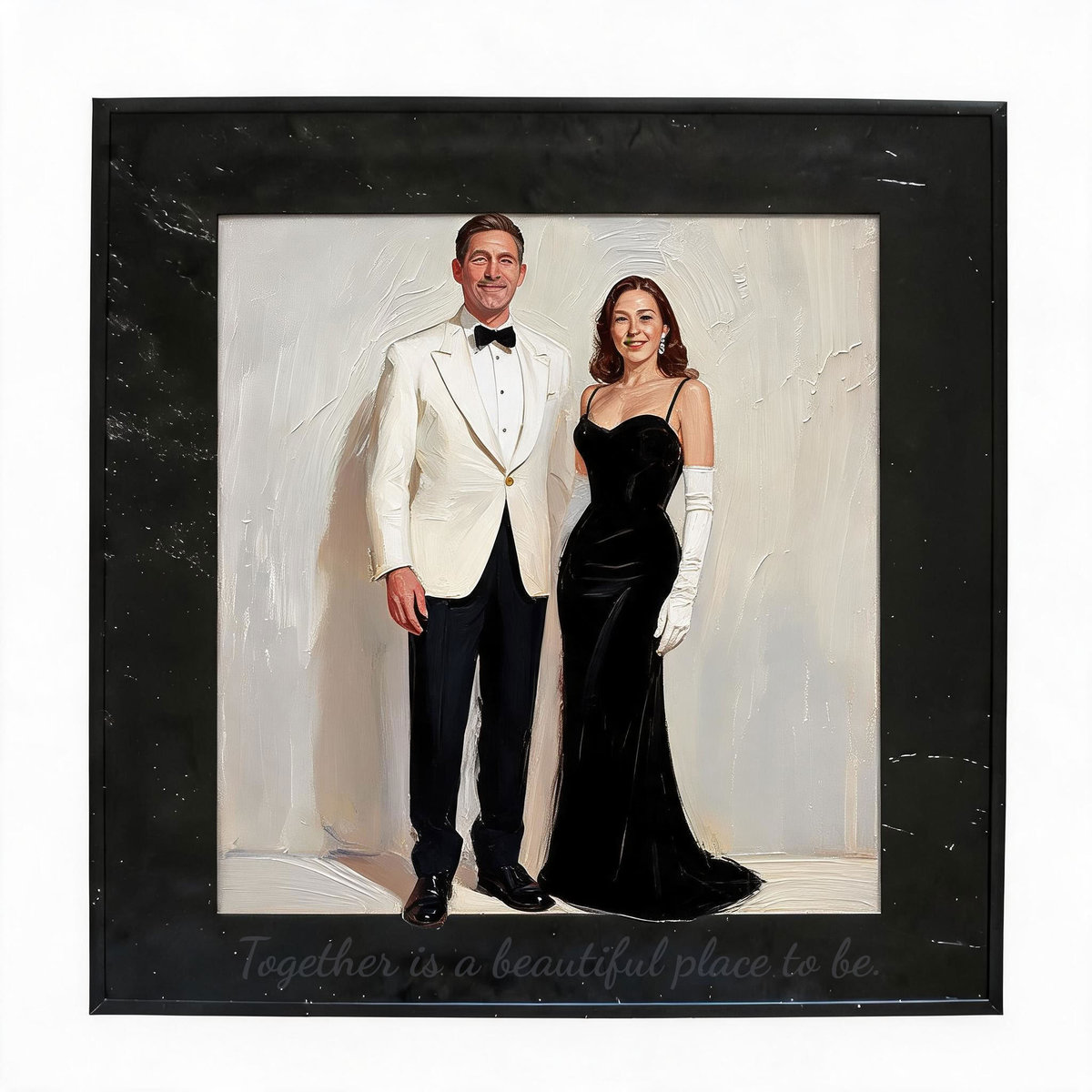 Personalized Wedding Gifts: Custom Hand-Painted Wedding Portrait Oil Painting - Image 5
