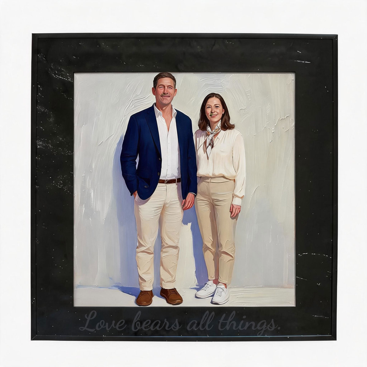 Personalized Wedding Gifts: Custom Hand-Painted Wedding Portrait Oil Painting - Image 6